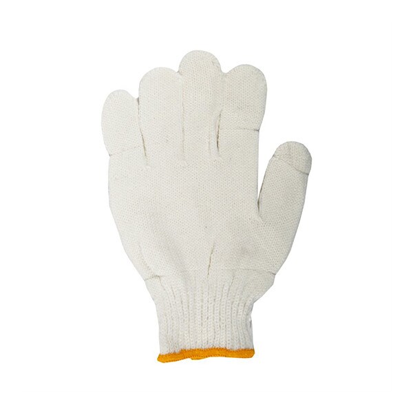 TWXpert Knitted White Nylon Gloves